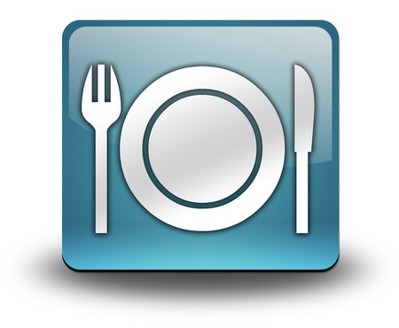 Icon, Button, Pictogram with -Eatery, Restaurant- symbolの写真素材