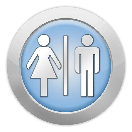 Icon, Button, Pictogram with Restrooms symbolの写真素材