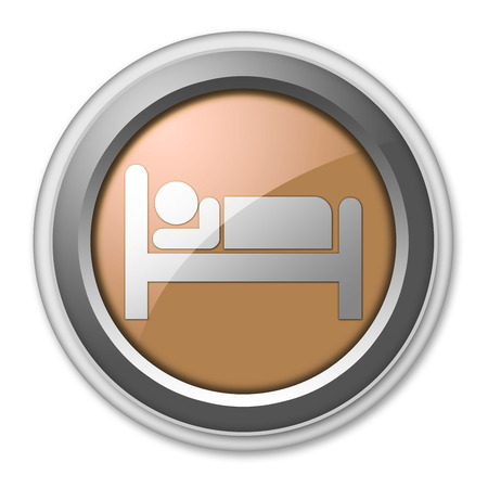Icon, Button, Pictogram with Hotel, Lodging symbolの写真素材