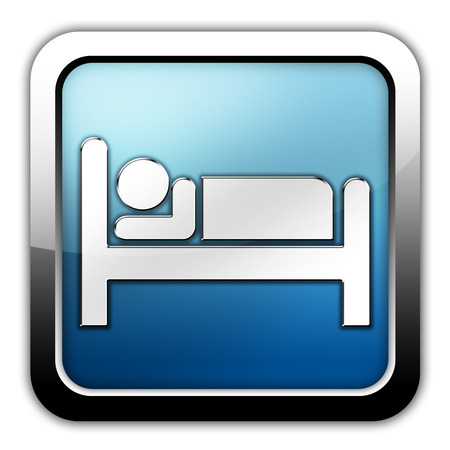 Icon, Button, Pictogram with Hotel, Lodging symbolの写真素材
