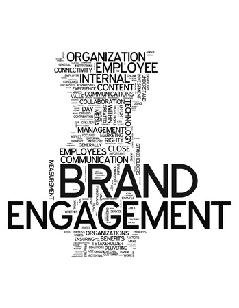 Word Cloud Brand Engagementの写真素材