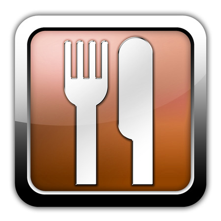 Icon, Button, Pictogram with Eatery, Restaurant symbolの写真素材