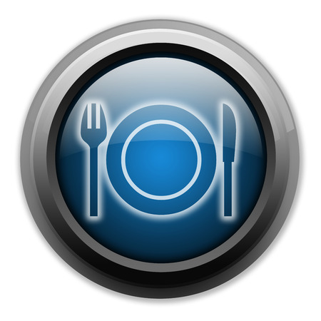 Icon, Button, Pictogram with Eatery, Restaurant symbolの写真素材