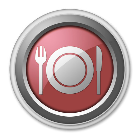 Icon, Button, Pictogram with Eatery, Restaurant symbolの写真素材