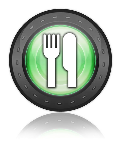 Icon, Button, Pictogram with Eatery, Restaurant symbolの写真素材