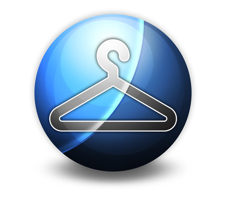 Icon, Button, Pictogram with Coat Hanger symbolの写真素材