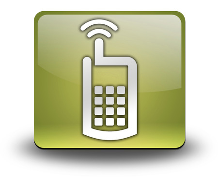 Icon, Button, Pictogram with Cell Phone symbolの写真素材
