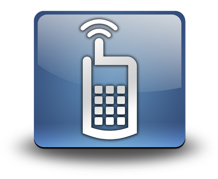 Icon, Button, Pictogram with Cell Phone symbolの写真素材