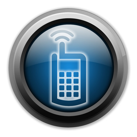 Icon, Button, Pictogram with Cell Phone symbolの写真素材