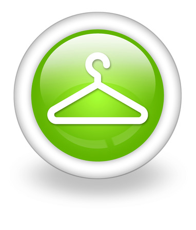Icon, Button, Pictogram with Coat Hanger symbolの写真素材