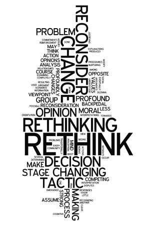 Word Cloud with Rethink related tagsの写真素材