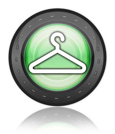Icon, Button, Pictogram with Coat Hanger symbolの写真素材