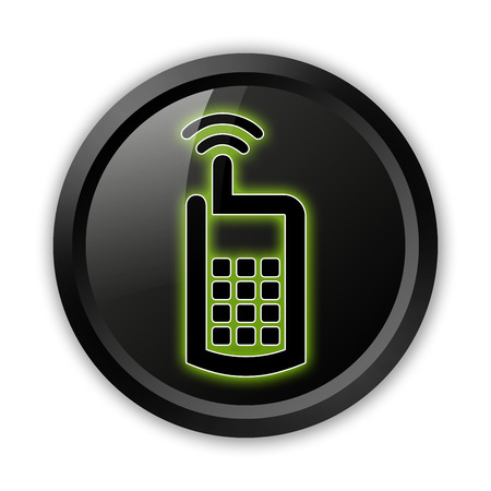 Icon, Button, Pictogram with Cell Phone symbolの写真素材