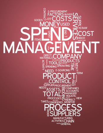 Word Cloud with Spend Management related tagsの写真素材