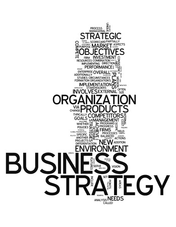 Word Cloud with Business Strategy related tagsの写真素材