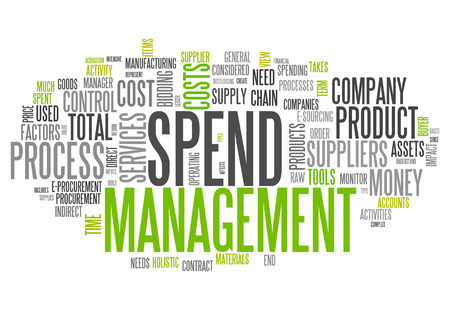 Word Cloud with Spend Management related tagsの写真素材