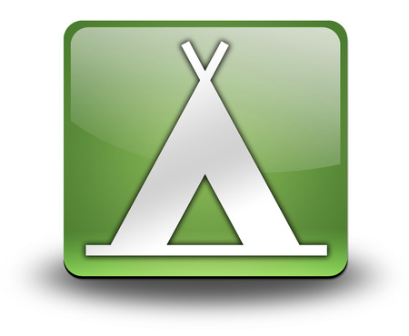 Icon, Button, Pictogram with Camping symbolの写真素材