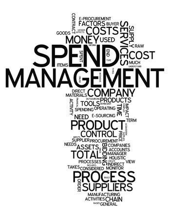 Word Cloud with Spend Management related tagsの写真素材