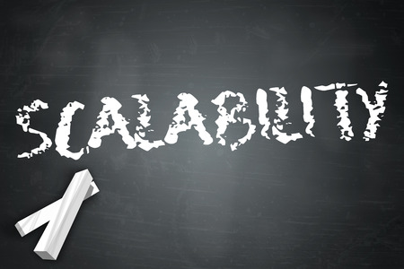 Blackboard with Scalability wordingの写真素材