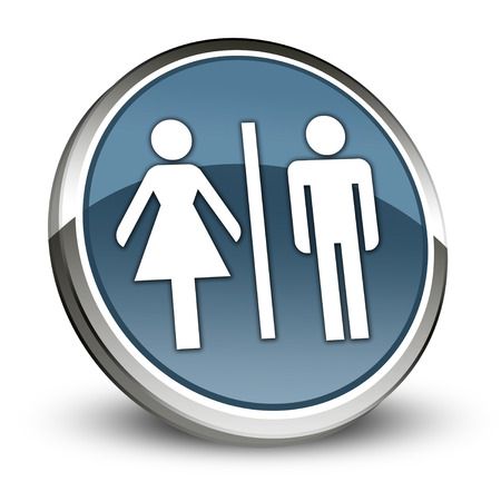 Icon, Button, Pictogram with Restrooms symbolの写真素材