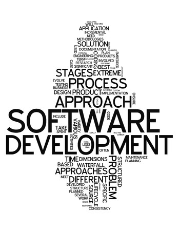 Word Cloud with Software Design related tagsの写真素材