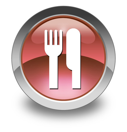 Icon, Button, Pictogram with Eatery, Restaurant symbolの写真素材
