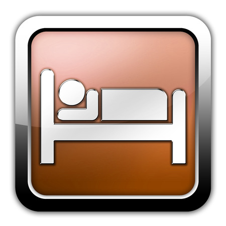 Icon, Button, Pictogram with Hotel, Lodging symbolの写真素材