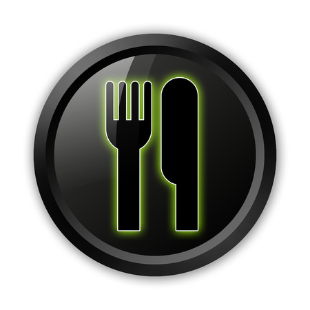 Icon, Button, Pictogram with Eatery, Restaurant symbolの写真素材