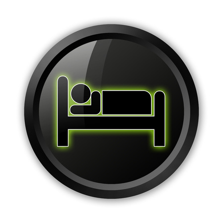 Icon, Button, Pictogram with Hotel, Lodging symbolの写真素材