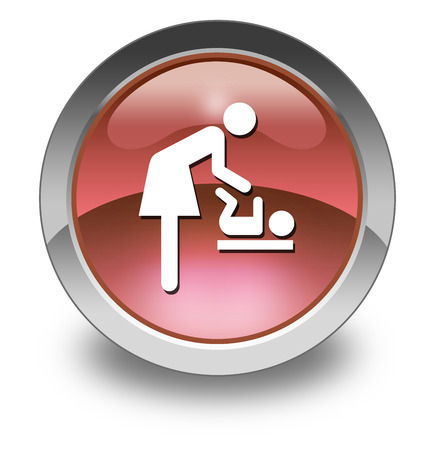 Icon, Button, Pictogram Baby Changeの写真素材