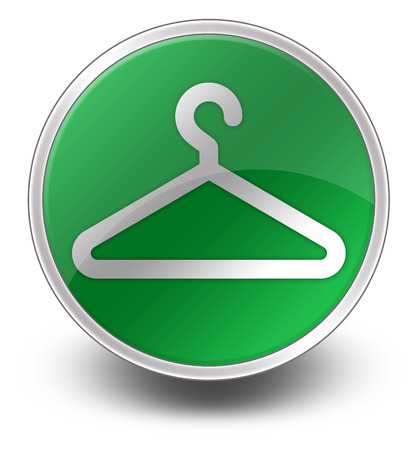 Icon, Button, Pictogram with Coat Hanger symbolの写真素材