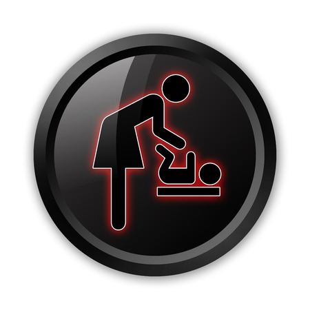 Icon, Button, Pictogram Baby Changeの写真素材