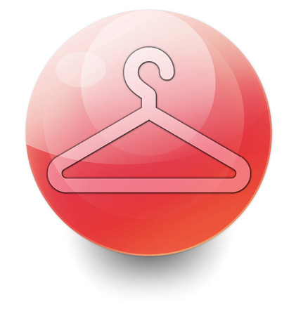 Icon, Button, Pictogram with Coat Hanger symbolの写真素材