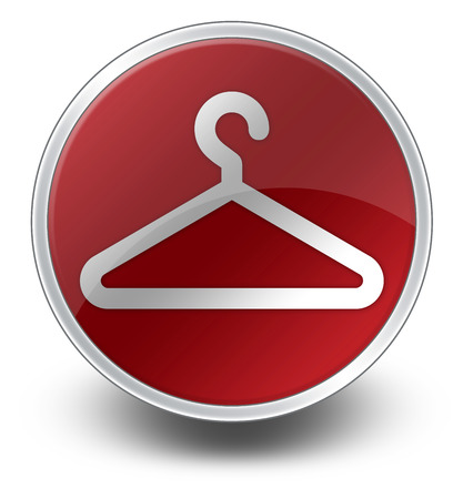Icon, Button, Pictogram with Coat Hanger symbolの写真素材