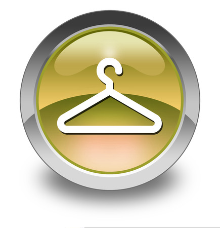 Icon, Button, Pictogram with Coat Hanger symbolの写真素材