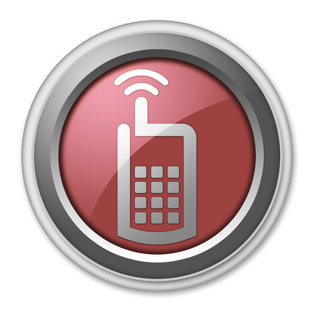 Icon, Button, Pictogram with Cell Phone symbolの写真素材