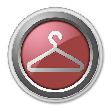 Icon, Button, Pictogram with Coat Hanger symbolの写真素材