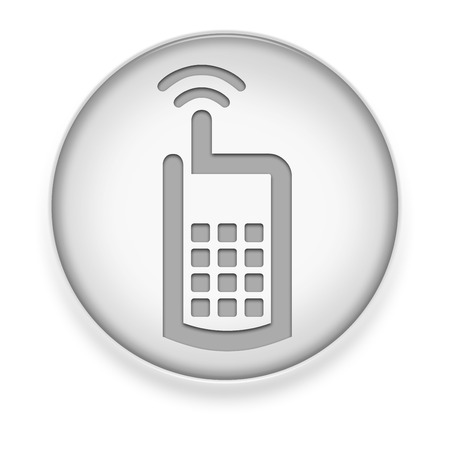 Icon, Button, Pictogram with Cell Phone symbolの写真素材