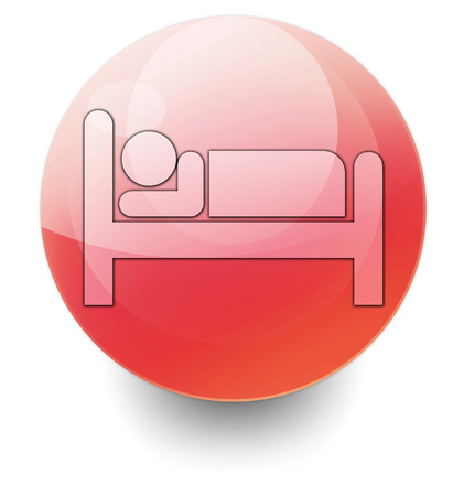 Icon, Button, Pictogram with Hotel, Lodging symbolの写真素材