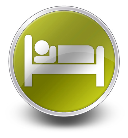 Icon, Button, Pictogram with Hotel, Lodging symbolの写真素材
