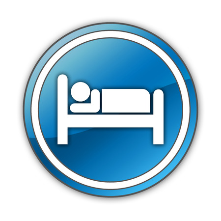 Icon, Button, Pictogram with Hotel, Lodging symbolの写真素材