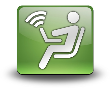 Icon, Button, Pictogram with Wireless Access symbolの写真素材