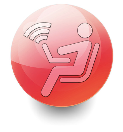 Pictogram with Wireless Access symbolの写真素材