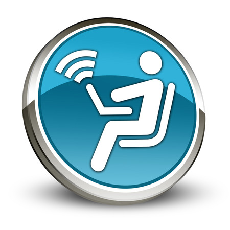Pictogram with Wireless Access symbolの写真素材