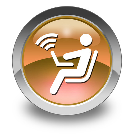 Pictogram with Wireless Access symbolの写真素材