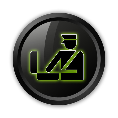 Icon, Button, Pictogram with Customs symbolの写真素材