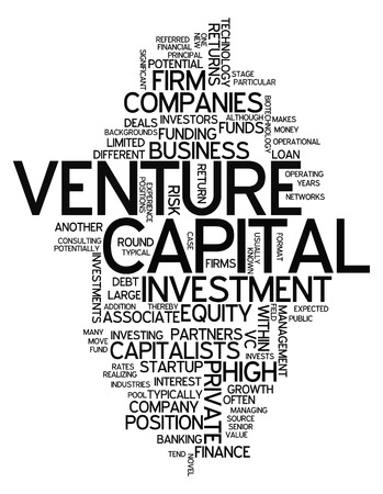 Word Cloud with Venture Capital related tagsの写真素材