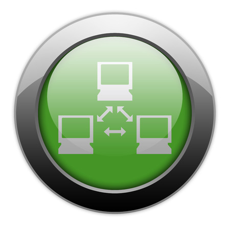 Icon, Button, Pictogram with Network symbolの写真素材