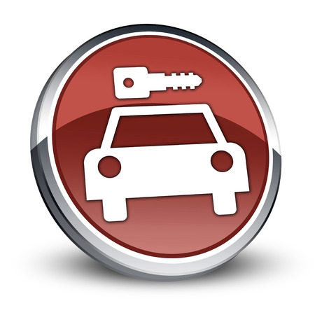Icon, Button, Pictogram with Car Rental symbolの写真素材