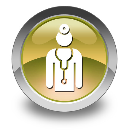 Icon, Button, Pictogram with Physician symbolの写真素材